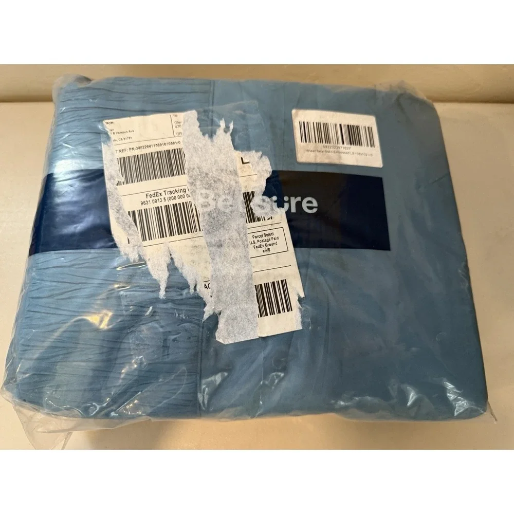 NEW Bedsure King Size Sheet Set 4-Piece Teal Aqua Blue Polyester Bedding